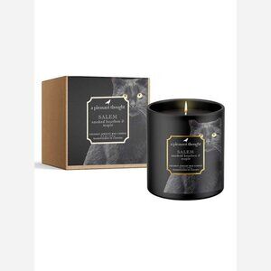 Salem Smoked Bourbon & Maple Candle – Luxury Coconut Apricot Wax, Wood Wick